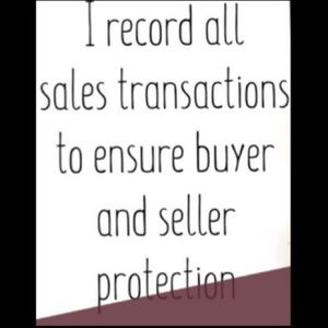 SALES WILL BE RECORDED